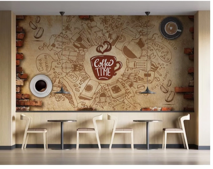 5 tác dụng của tranh vẽ tường đối với quán cafe 1 vẽ tranh tường quán cafe