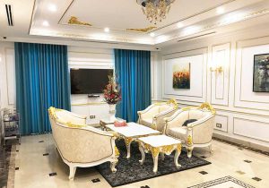 Rèm vải cách nhiệt sang trọng 5 Rem cua biet thu cao cap Han Quoc