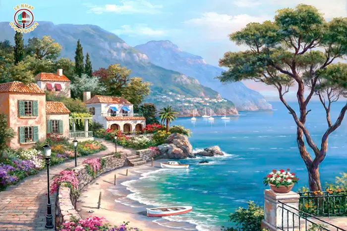 Vẽ tranh tường 3d quán trà chanh tại Hà Nội