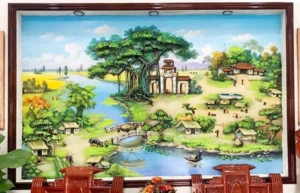 Tranh đắp nổi đồng quê – ms98