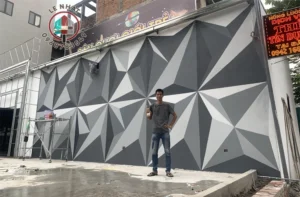 Vẽ tranh tường 3d bar pub tại Hà Đông - Hà Nội