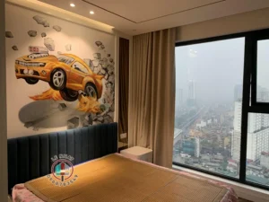 Vẽ tranh 3d trên tường