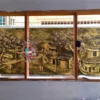 Đắp tranh phù điêu giả đồng bức phố cổ tại Kđt Dương Nội - Hà Đông. Sp thực tế tranh đắp nổi bằng xi măng