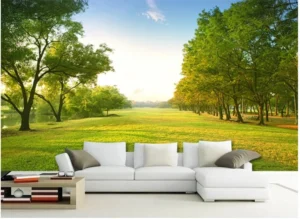 Vẽ tranh phong cảnh phòng khách