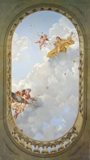 Trần mây cổ điển - Ms68