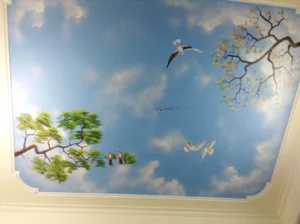 Trần mây trời - ms668