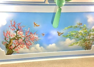 Tranh trần mây đẹp