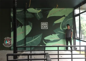 Vẽ quán trà sữa tại tp Thái Nguyên