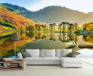 Vẽ tranh tường 3d phòng khách tại Hà Nội - ms66