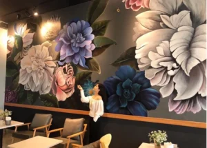 Vẽ tường quán cafe đẹp - ms 80