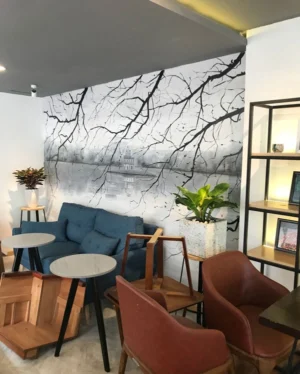Vẽ trang trí quán cafe - ms556