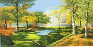 Tranh sơn dầu phong cảnh thiên nhiên - ms58