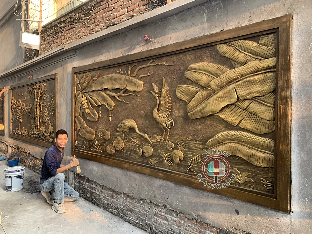 Đơn vị thi công tranh đắp nổi lenhat