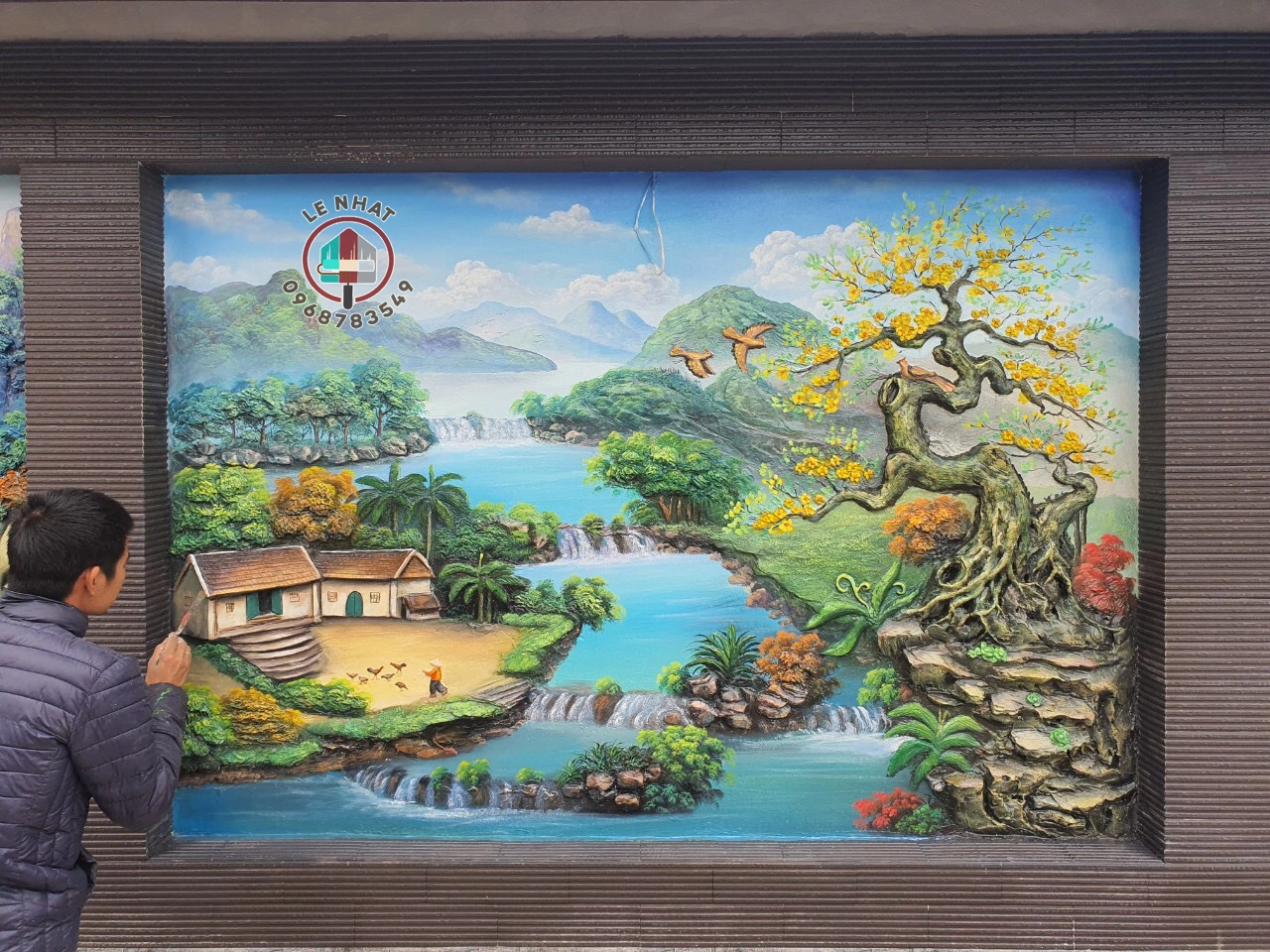 +999 Mẫu Tranh Đắp Nổi 3D Thực Tế Theo Không Gian 5 Mẫu thực tế tranh đắp nổi phong cảnh giá bao nhiêu