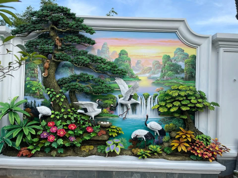 Tranh dap noi phong cach hien dai