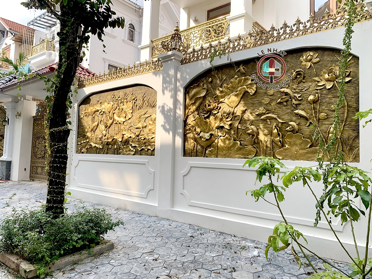 Tranh dap phu dieu xi mang tai biet thu