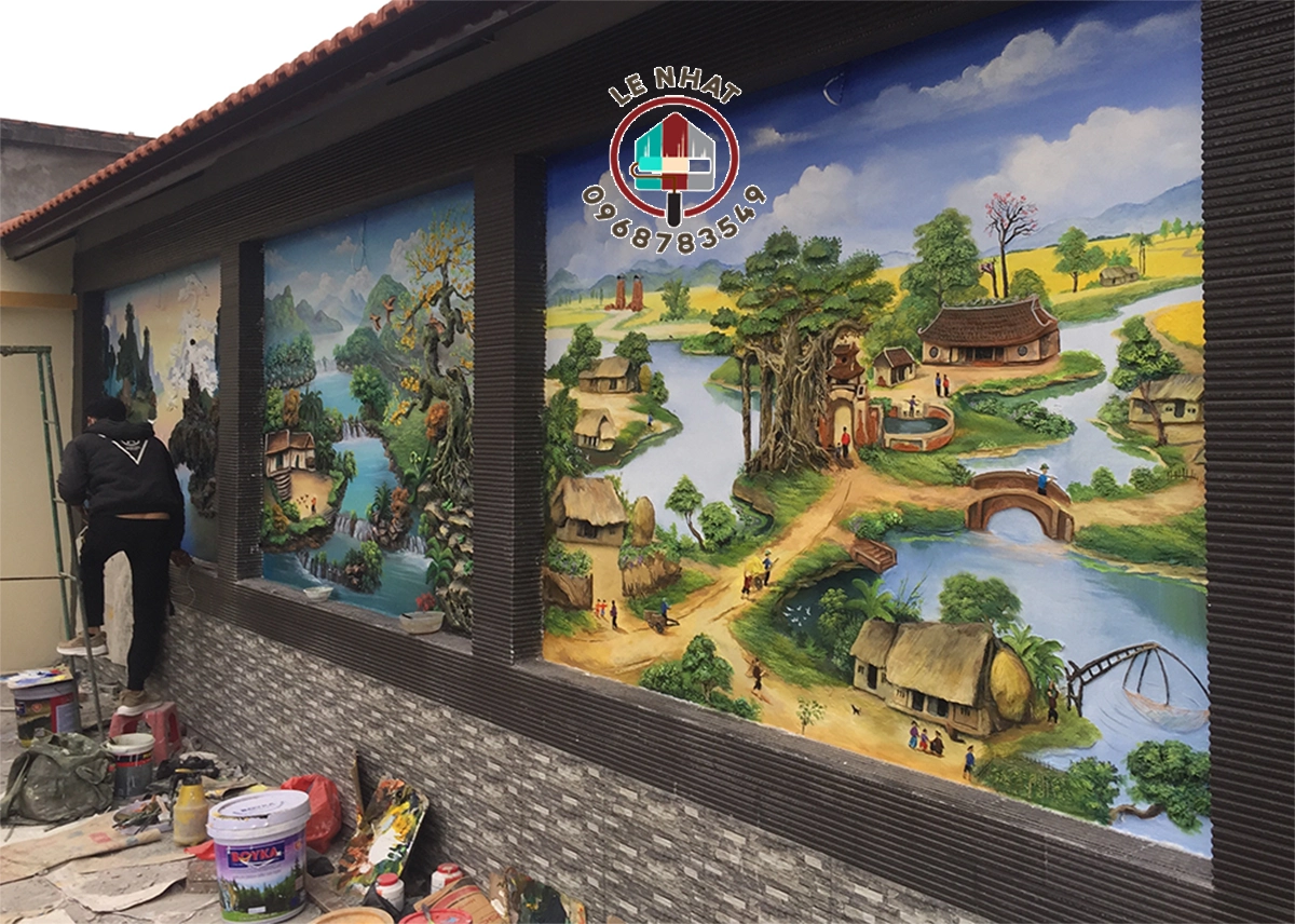 tranh dap noi phong canh thien nhien