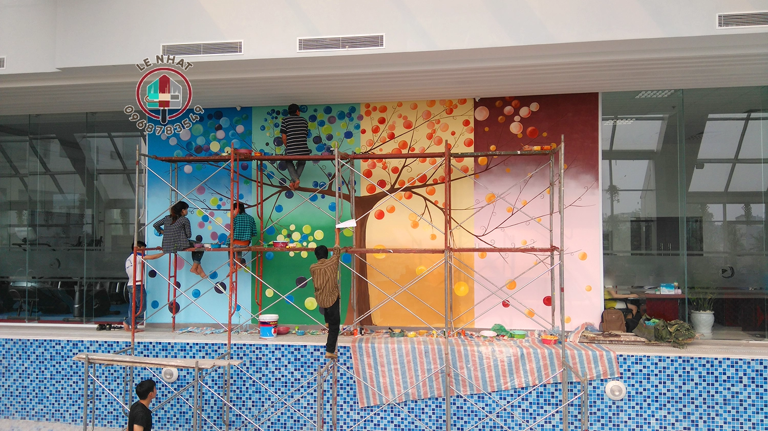 Vẽ tranh tường bao nhiêu tiền một mét vuông? 1 Vẽ tranh tường bao nhiêu tiền một mét vuông