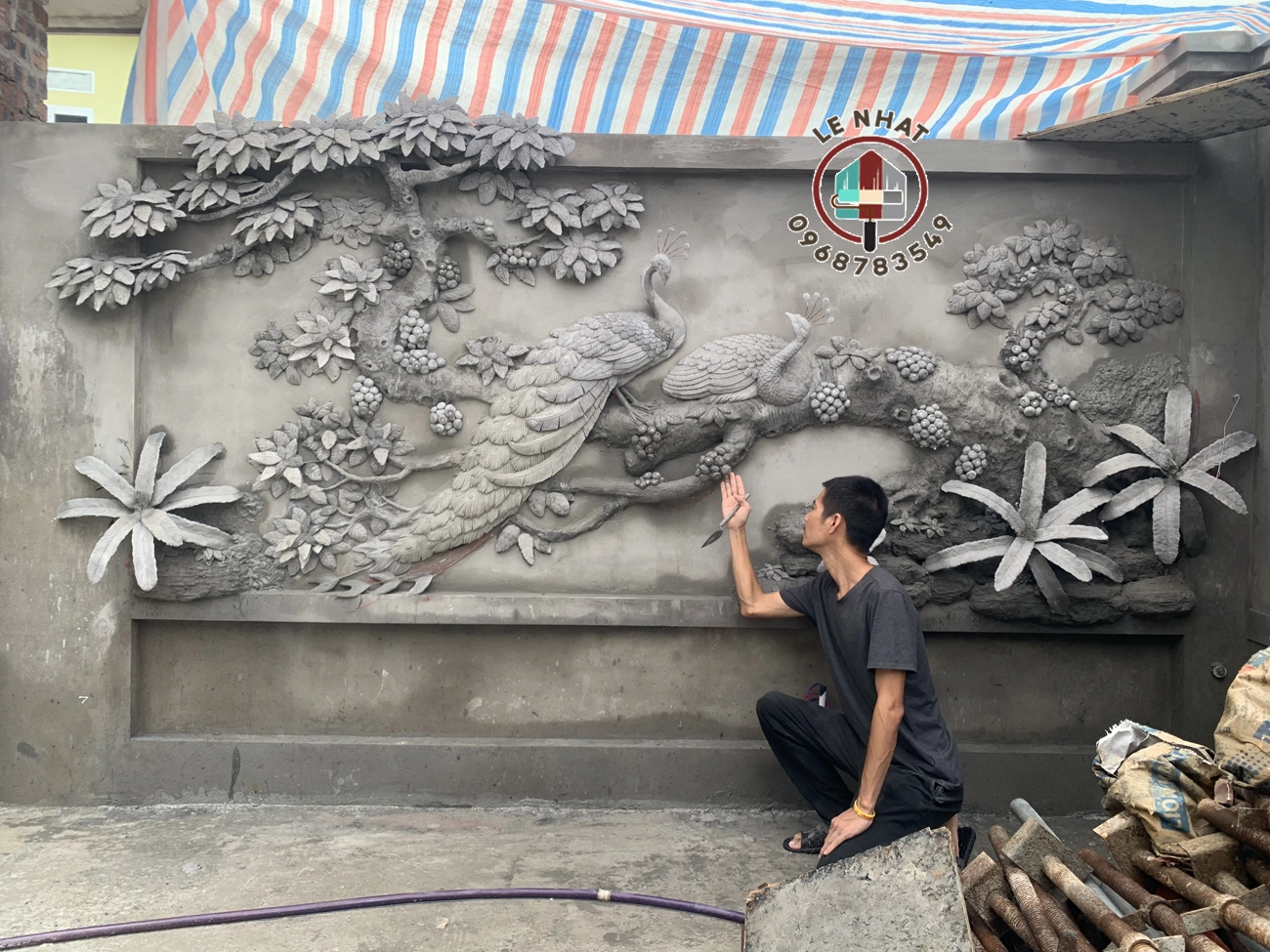 Hoan thien phan dap tho xi mang tranh dap kenh bong buc Phu The Vien Man tai Bac Ninh