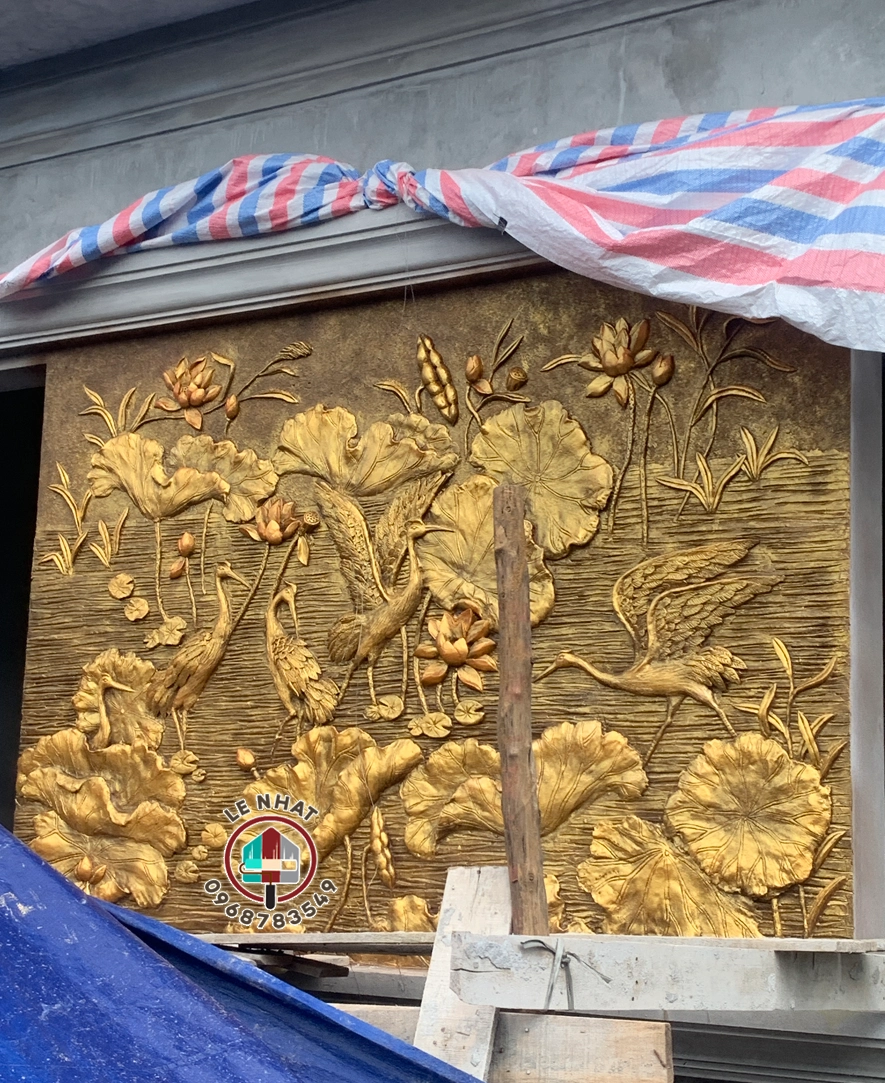 Tranh dap xi mang gia dong Sen Hac tai Ba Trai Suoi Hai Ba Vi Ha Noi